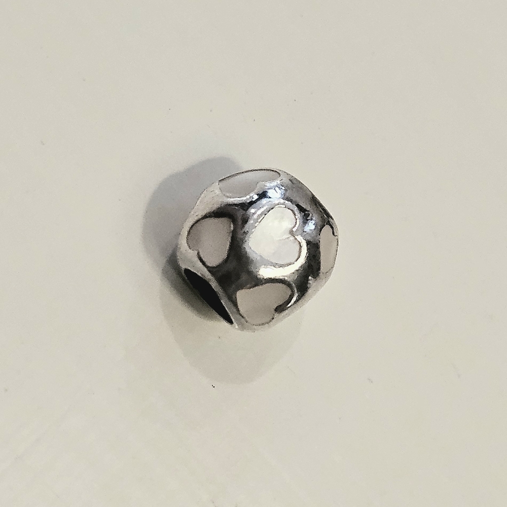 Pandora Mother of Pearl Heart Charm
